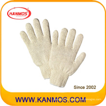 Натуральные белые хлопчатобумажные трикотажные перчатки для промышленной безопасности (61002)